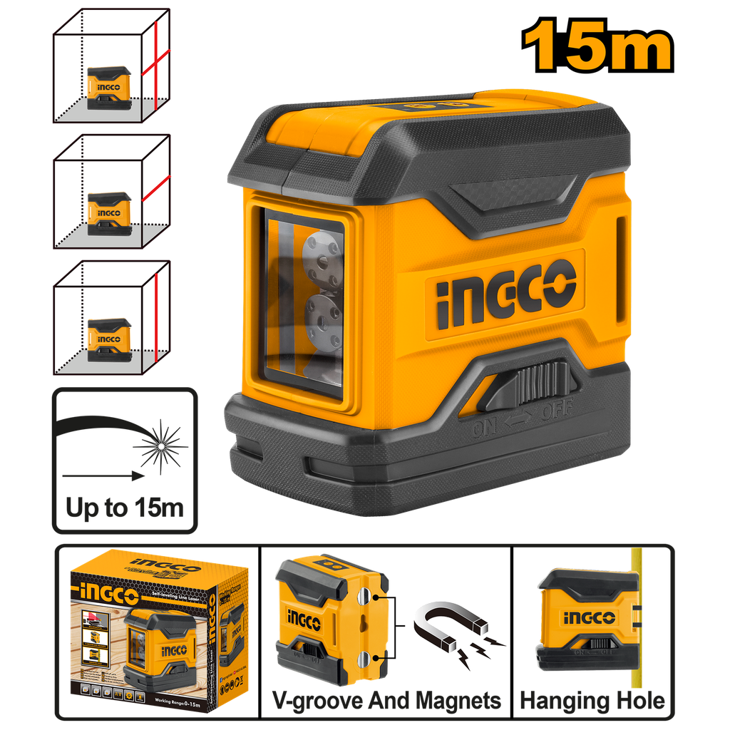 Self-leveling line laser