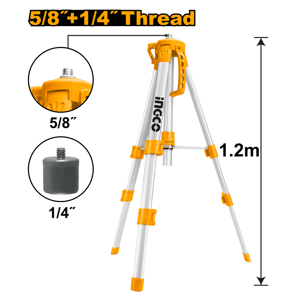 Tripods for laser levels