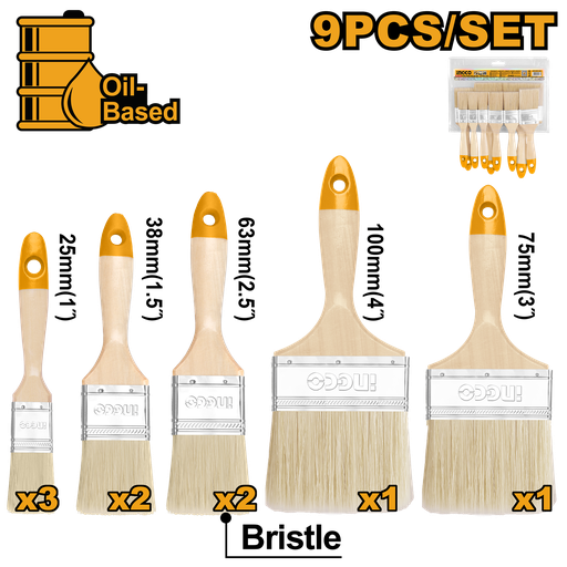 [CHPTB0114091] 9 Pcs paint brush set