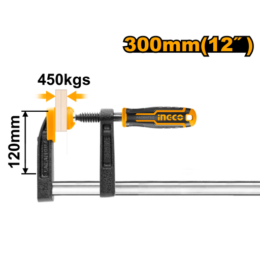 [HFC021201] F clamp with plastic handle